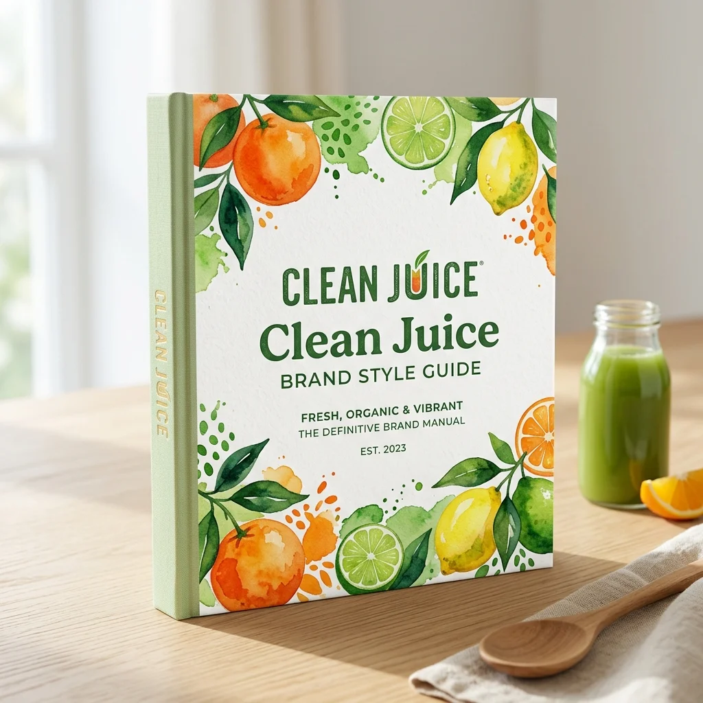 Clean Juice Brand Style Guide Cover